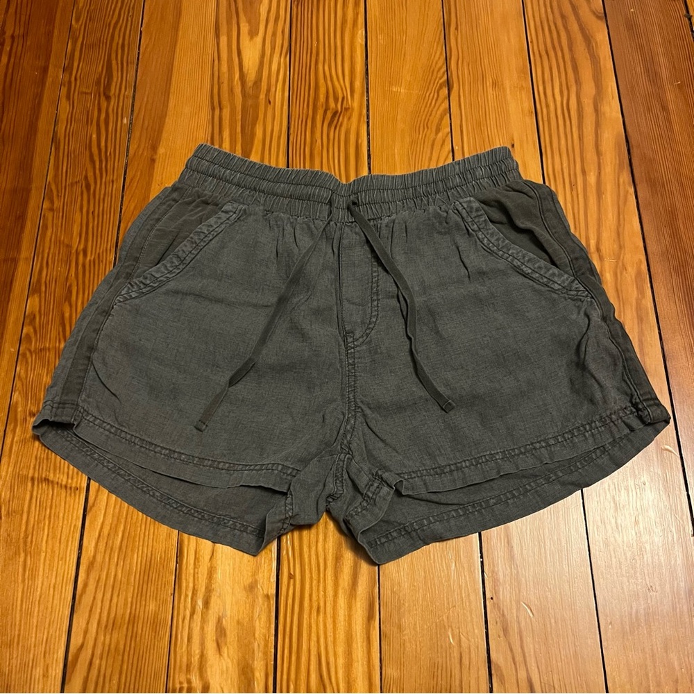 Splendid Campside Drawstring Shorts Olive Large
